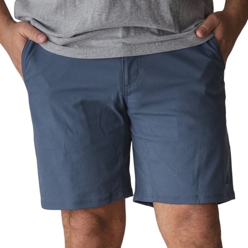 LIVSN Men's Ecotrek Shorts Dusk Blue Size 38 / 8.5" Inseam NWT ($109 Retail)
